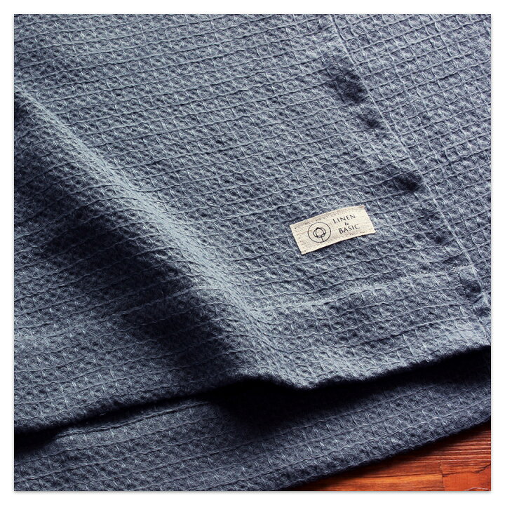 楽天市場】リネン100％ ワッフルケット シングル 3色展開 LINEN 