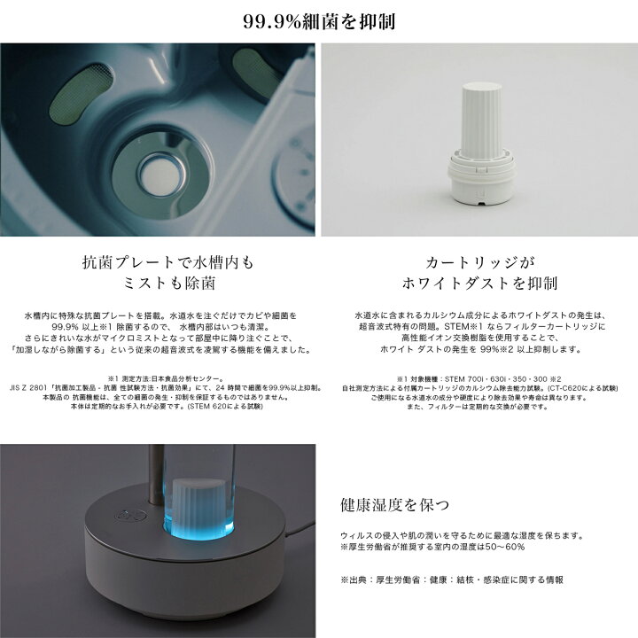 楽天市場】【公式店限定2年保証】cado カドー 加湿器 STEM 700i HM 
