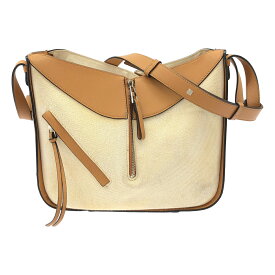 【最大15％OFFクーポン】LOEWE ロエベ ハンモックスモール ブラウン/ベージュ 2WAYバッグ【中古】