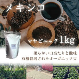 コーヒー豆 ドリップコーヒー コーヒー 珈琲豆 有機栽培 オーガニック メキシコ 1kg 100杯分 オーガニックコーヒー お得 まとめ買い
