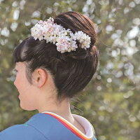 ライラックの髪飾り【白×ピンク】【5本セット】【コサージュケース付】【成人式に着物と相性の良い花アクセ】【花嫁さんの白無垢の花飾り】【ウェディングドレス】