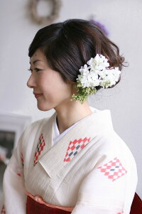 ライラックの髪飾り【紫】【ケース付】結婚式・花嫁さんに人気!華やかきれい色♪和装からドレスまで使える髪飾り!!【定形外郵便なら送料無料】