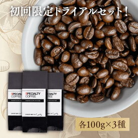 お試し 品質の高さを実感！ スペシャルティコーヒー豆 【300g】 100g×3種 30杯分 お試しセット（ドリップ1個プレゼント） 自家焙煎ドリップコーヒー コーヒー 珈琲 豆 粉 お試し 飲み比べ ギフト トライアル ブレンドコーヒー 【送料無料】