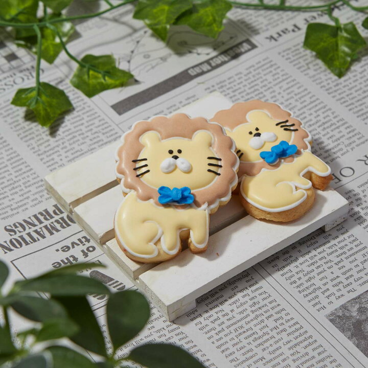 楽天市場 ライオン 動物 ペット カワイイ アイシングクッキー プチギフト かわいい お菓子 アイシングクッキー工房 Leap