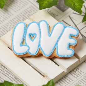 【LOVE】 アイシングクッキー かわいい お菓子 ギフト 結婚式　プチギフト