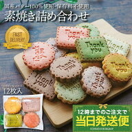 ※※期間限定！6種類の味x2セットの計12枚入り素焼き詰め合わせ※※【当日発送便：Thankyouパック】 素焼…
