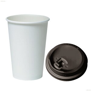 東罐興業 厚紙カップ 400ml SMT-400 エレガントタイム レッツコーヒー 白無地 白リッド付き 黒リッド付き 白リッドセット 黒リッドセット