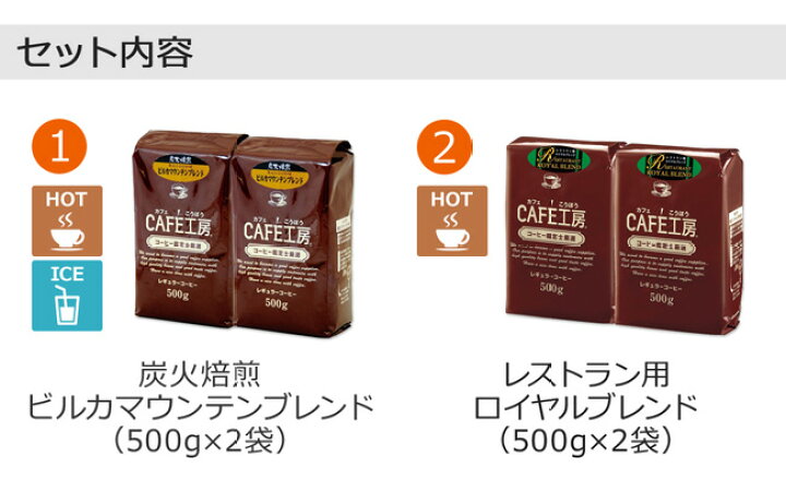 楽天市場】レギュラーコーヒー創業者が考えた珈琲福袋2kg 送料無料 