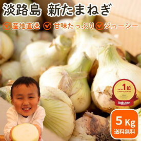 新玉ねぎ 淡路島玉葱 5kg たまねぎ タマネギ 送料無料 オニオン【 5kg 】サイズ クラフトタマネギ 個数お任せ 甘い玉ねぎ 淡路玉ねぎ 農家 南淡路 淡路島 食べる玉ねぎドレッシング アワジブランド