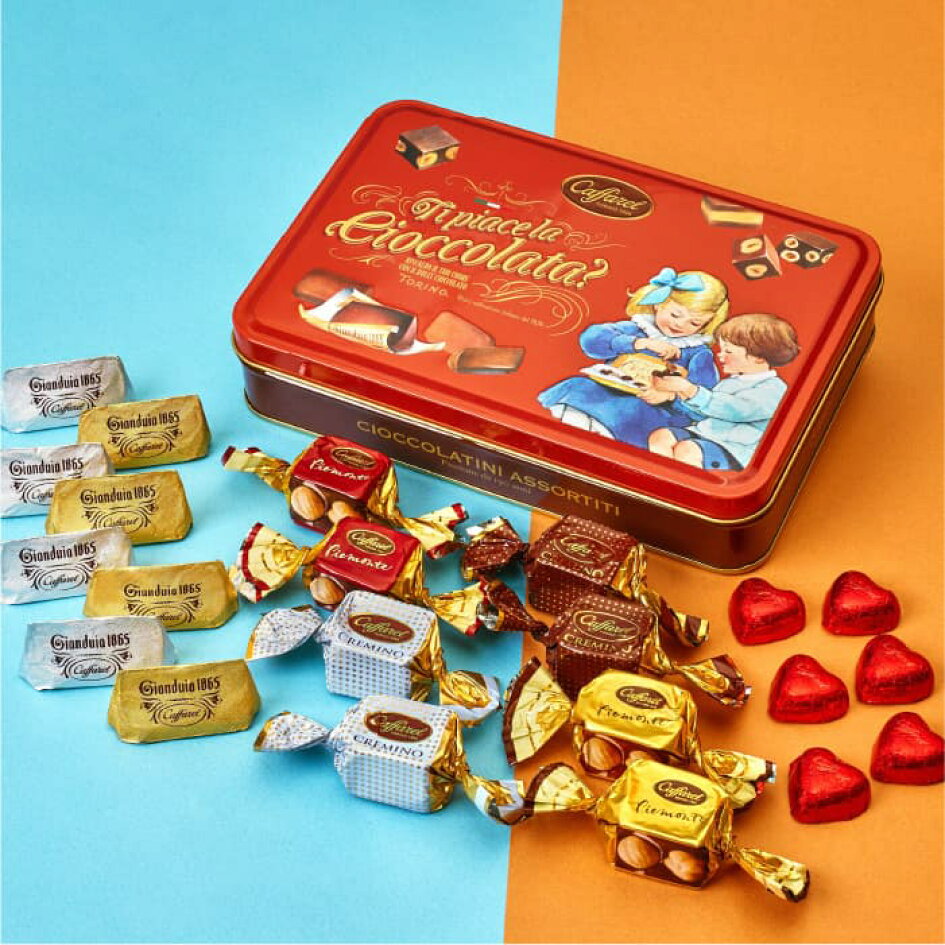 春の特別企画 50％オフ★ カファレル チョコレート 缶 スプリングセール チョコレートアソート キャニスター 個包装 手土産 価格5,292円