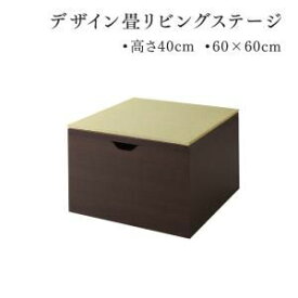 【ポイントUp6倍】日本製 収納付きデザイン畳リビングステージ そよ風 そよかぜ 畳ボックス収納 60×60cm ハイタイプ 小上がり [H4][00]