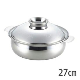 土鍋風ステンレス鍋　もみじ　27cm　【代引不可】 [01]