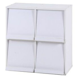 ディスプレイラック 4マス ホワイト DP8085WH 87008 （入数：1点）[09]