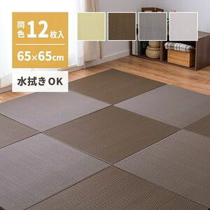 �y���F12���Z�b�g�z ���@���ł��� ������ �u���� ���͗l ��65×65×2.5cm ���� ���Ȃ� �t���A�� ���j�b�g�� PP ����~�ߕt�� ���� [29]