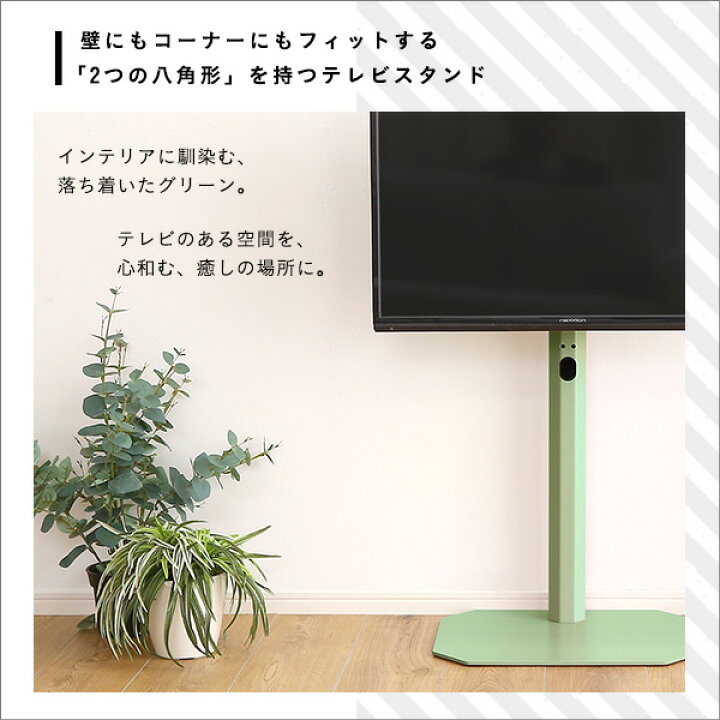 北欧インテリア 八角テレビスタンドロータイプ専用　ハードディスクホルダーセット【Vihrea -ヴィフレア-】[L][03]