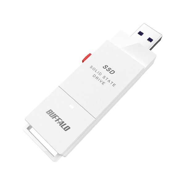 バッファロー PC対応 USB3.2(Gen2) TV録画 スティック型SSD 2TB ホワイトType-C付属 SSD-SCT2.0U3-WA[21]：家具・インテリア雑貨 カグール