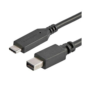 StarTech.com USB TypeC-Mini DisplayPort �ϊ��f�B�X�v���C�A�_�v�^�P�[�u�� 1.8m4K�^60Hz �u���b�N CDP2MDPMM6B 1�{[21]