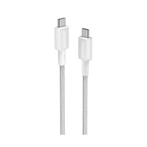 �i�܂Ƃ߁j �A���J�[�W���p�� ANKER 322 ���ϋv�i�C���� USB-C��USB-C �P�[�u�� 1.8m �z���C�g A81F6N21 1�{ �y×5�Z�b�g�z [21]