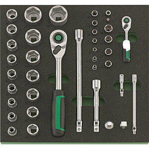 STAHLWILLE �X�^�r���[ 38�_�� 1/2�E1/4 �\�P�b�g�Z�b�g TCS TCS1 821/38 �H�� �c�[�� DIY ��ƍH��[21]