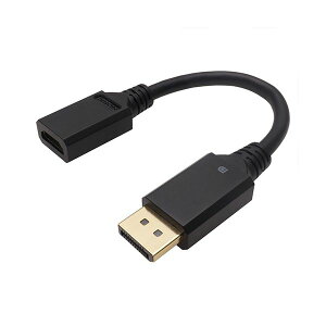 HORIC DisplayPort��HDMI�ϊ��A�_�v�^ 10cm DisplayPort�I�X-HDMI���X DPHAF-807BB[21]