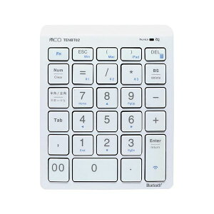 �i�J�o���V �~���VBluetooth�e���L�[ �z���C�g TENBT02�^WH 1�� [21]