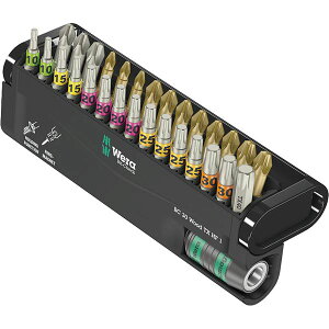 WERA ���F�� 30�{�g ����6.35mm �؍H��Ɨp �r�b�g�Z�b�g 057436 �H�� �c�[�� DIY ��ƍH�� ����[21]