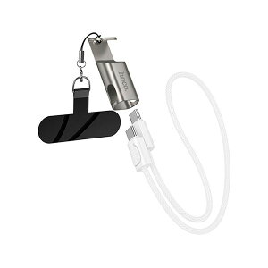 hoco. X126 PD60W 3 in 1 USB-C�P�[�u�� PD60W�}���[�d�Ή� �X�g���b�v�E�X�^���h�E�[�d��3�� ���C�g�O���[ X126-CC-LG[21]