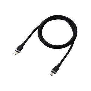 �G���R�� USB2.0�P�[�u��(USB Type-C - USB Type-C/100W�Ή�/�Ȃ߂炩) 1m �u���b�N MPA-CC5PSSA10BK [21]