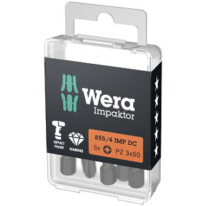 WERA ���F�� 5�{�� ����6.35mm �_�C�������h�R�[�e�B���O �C���p�N�g�p �|�W�h���C�o�[�r�b�g �n��T�C�YPZ3 �S��50mm 057662[21]