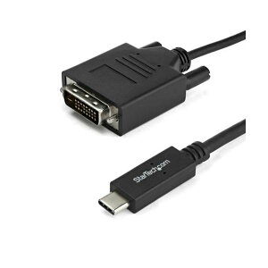 StarTech.com USB TypeC-DVI �ϊ��f�B�X�v���C�P�[�u�� 1m 1920×1200�Ή� �u���b�NCDP2DVIMM1MB 1�{[21]