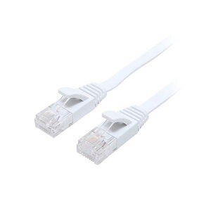 MCO CAT.6A LAN�P�[�u�� �t���b�g �z���C�g 20m C6A-F20WH [21]
