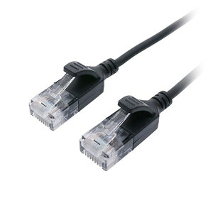 MCO CAT.6A LAN�P�[�u�� �X���� �u���b�N 10m C6A-S10BK [21]