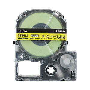 �i�܂Ƃ߁j �L���O�W�� �e�v�� PRO �e�[�v�J�[�g���b�W ���S�� 9mm ���^������ SC9YW 1�� �y×5�Z�b�g�z[21]