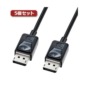 5�Z�b�g �T�����T�v���C DisplayPort�P�[�u��1m KC-DP1KX5[21]