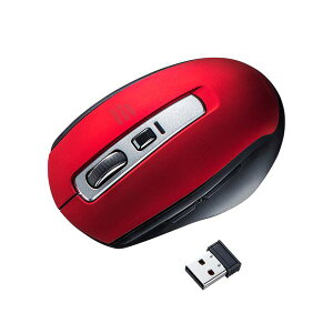 �T�����T�v���C ���C�����X�u���[LED�}�E�X MA-WBL161R ���b�h [21]