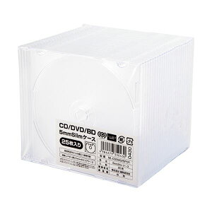 �i�܂Ƃ߁j�n�C�f�B�X�N CD/DVD�P�[�X 1�����[ 5mm�X�����P�[�X �N���A ML-CD05S25PCR 1�p�b�N�i25���j�y×10�Z�b�g�z[21]
