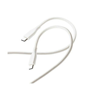 �G���R�� �Ȃ߂炩USB Type-C�P�[�u��(��F�ؕi�AC-C) 1.0m �z���C�g MPA-CCSS10WH [21]