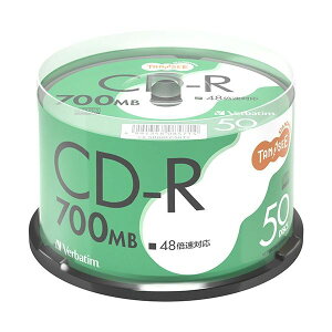 (�܂Ƃ�) TANOSEE �o�[�x�C�^�� �f�[�^�pCD-R 700MB 48�{�� �u�����h�V���o�[ �X�s���h���P�[�X SR80FC50T2 1�p�b�N(50��) �y×3�Z�b�g�z[21]