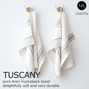 リネンミー LinenMe リネン ハンドタオル キッチンクロス ふきん 布巾 トスカニー グレー 46 x 65 cm リネン100% リトアニア製