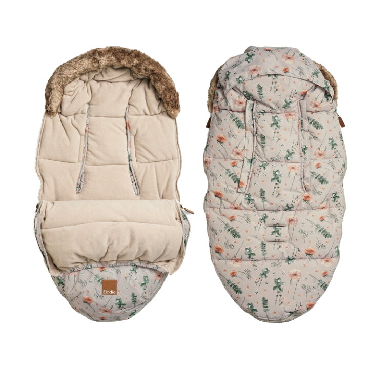 爆買い Elodie Details エロディディティールズ ダウンフットマフ ベビーカー 防寒 軽量 ブランケット カバー ケープ 対策 防寒カバー 5点式ベルト 北欧 Down Footmuffs Marble Grey Fucoa Cl