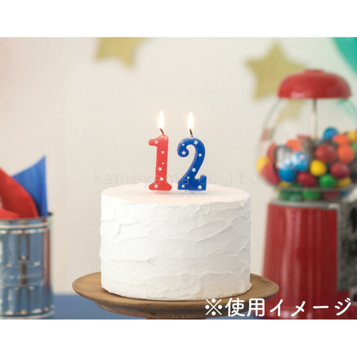 楽天市場】kameyama candle カメヤマ ナンバーキャンドルスター 7番 ブルー : 誕生日ケーキのお店ケベック