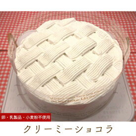 アレルギー対応 クリーミーショコラ ホール 5号 15cm チョコレートケーキ バースデーケーキ 誕生日ケーキ 乳・卵・小麦を使用していないスイーツ きらら
