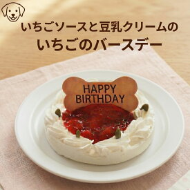 コミフ いちごのバースデーケーキ ペットケーキ 誕生日ケーキ バースデーケーキ 犬用 ワンちゃん用 (送料別／複数購入でお得)