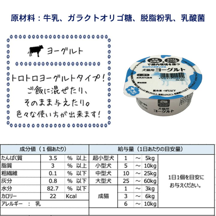 楽天市場 乳酸菌使用 犬用 猫用 ヨーグルト とろとろヨーグルトタイプ 4個セット おやつ デザート 誕生日ケーキのお店ケベック
