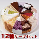 お取り寄せで大人気！ 12種類の味が楽しめる！誕生日ケーキ バースデーケーキ 12種のケーキセット 7号 21.0cm カット…