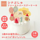 【送料無料】シナぷしゅ ファーストバースデーケーキ 3号 9cm 1歳 キャラクター 誕生日 ケーキ こどもの日 初節句 お…