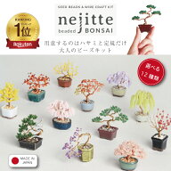 送料無料 ねじって盆栽 ビーズキット nejitte 12種類 手芸キット 盆栽キット ミニチュア ビーズ盆栽 セッ…