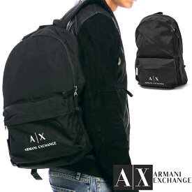 【SALE 40%OFF】ARMANI EXCHANGE アルマーニ エクスチェンジ バックパック ブラック リュック FREE ONE SIZE おしゃれ ブランド 大きいサイズ 【あす楽】 [952103cc511]