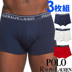 【閉店セール40%OFF】【6/11(火)まで】POLO RALPH LAUREN ポロ ラルフローレン メンズ クラシックフィット コットン ボクサーパンツ 3枚セット ネイビー レッド ホワイト polo ロゴ トランクス おしゃれ ブランド 大きいサイズ[LCTR/RCTRP3/lctrl8d]