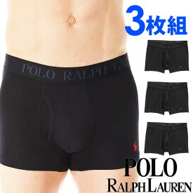 【閉店セール40%OFF】【6/11(火)まで】POLO RALPH LAUREN ポロ ラルフローレン メンズ LUX コットン モダール 4D FLEX ショート丈 ボクサーパンツ 3枚セット polo ロゴ トランクス おしゃれ ブランド 大きいサイズ [送料無料] [lftrp3pbd]